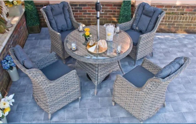 JPS Chartered Surveyors - Outdoor Garden Furniture Auction | Dining Sets, Lounge Sets, Companion Bench, Armchair Sets and Parasols - Auction Image 2